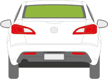 Afbeelding van Achterruit Mazda 3 sedan 