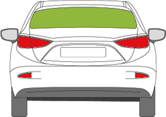 Afbeelding van Achterruit Mazda 3 sedan