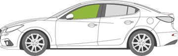 Afbeelding van Zijruit links Mazda 3 sedan