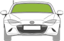 Afbeelding van Voorruit Mazda Mx5 sensor