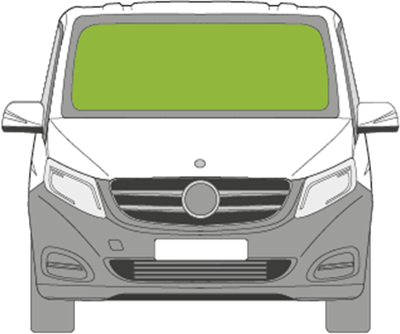 Afbeelding van Voorruit Mercedes V-klasse 2020- antenne