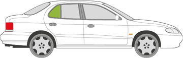 Afbeelding van Zijruit rechts Hyundai Lantra 