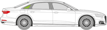 Afbeelding van Zijruit rechts  Audi A8 