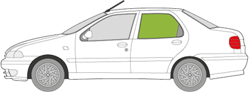 Afbeelding van Zijruit links Fiat Palio sedan 