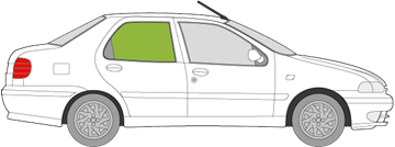 Afbeelding van Zijruit rechts Fiat Palio sedan 