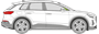 Afbeelding van Zijruit rechts Audi Q4 E-Tron Sportback 