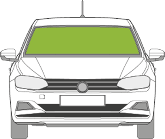 Afbeelding van Voorruit Volkswagen Polo 5 deurs