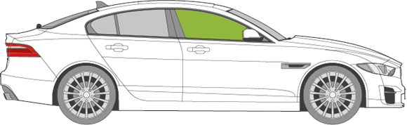 Afbeelding van Zijruit rechts Jaguar XE