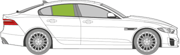 Afbeelding van Zijruit rechts Jaguar XE