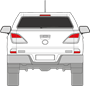 Afbeelding van Achterruit Mazda BT50 4 deurs pick-up (DONKERE RUIT)