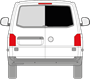 Afbeelding van Achterruit rechts VW Transporter combi (DONKERE RUIT)