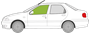 Afbeelding van Zijruit links Fiat Palio sedan 